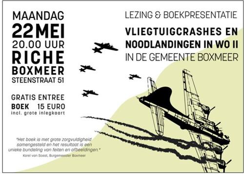 Lezing en boekpresentatie vliegtuigcrashes WO2 in Boxmeer