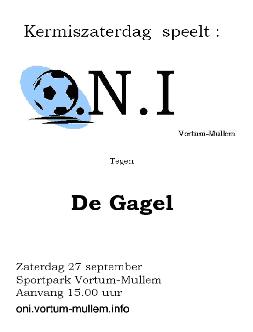 27 september: ONI vs. de Gagel